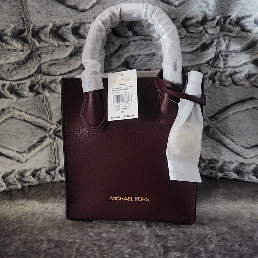 Michael Kors burgandy tote